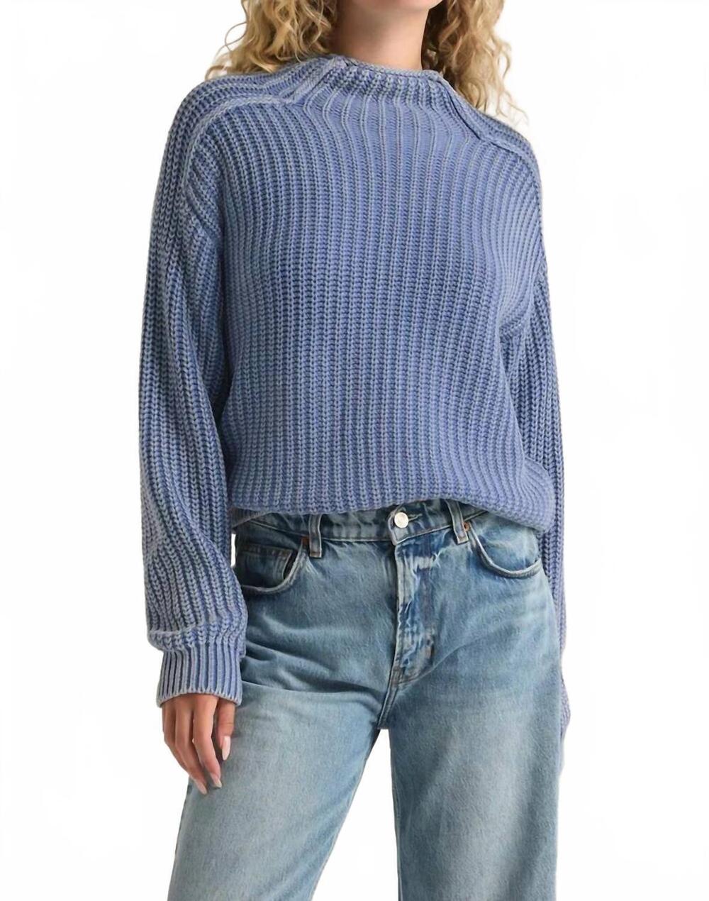 NEW Z SUPPLY women's carraway sweater in blue